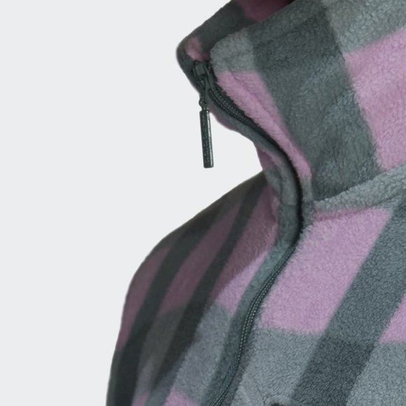 Brand New Adidas Half-Zip Polar Fleece Sweatshirt Coat - Picture 10 of 13